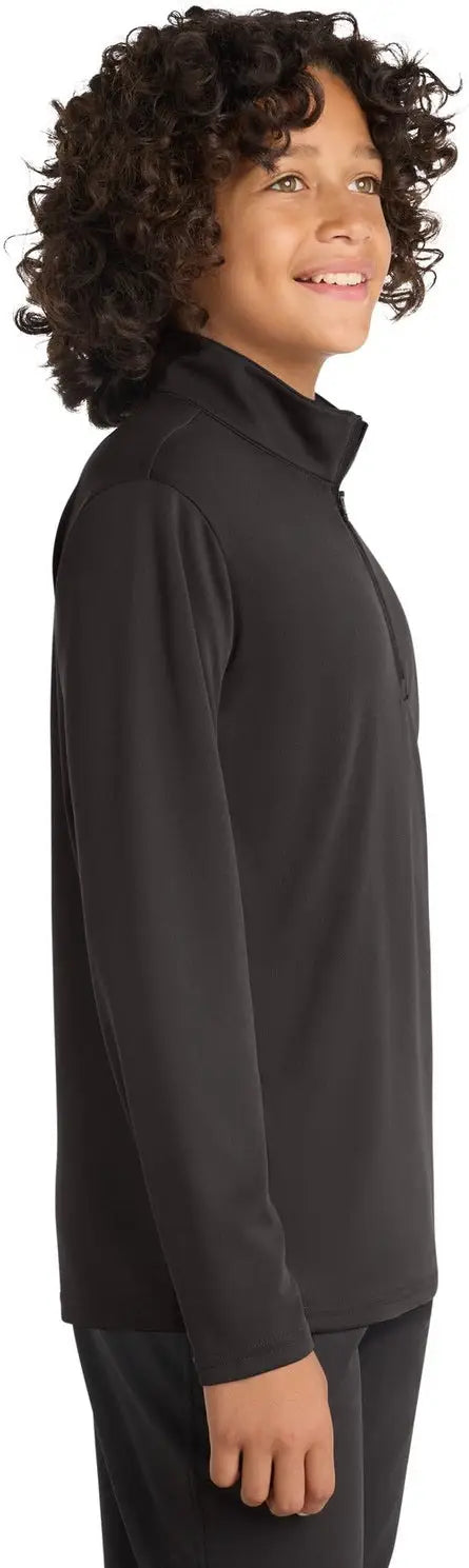 Sport-tek Yst357 Youth Posicharge Competitor 1/4-zip Pullover - Iron Gray