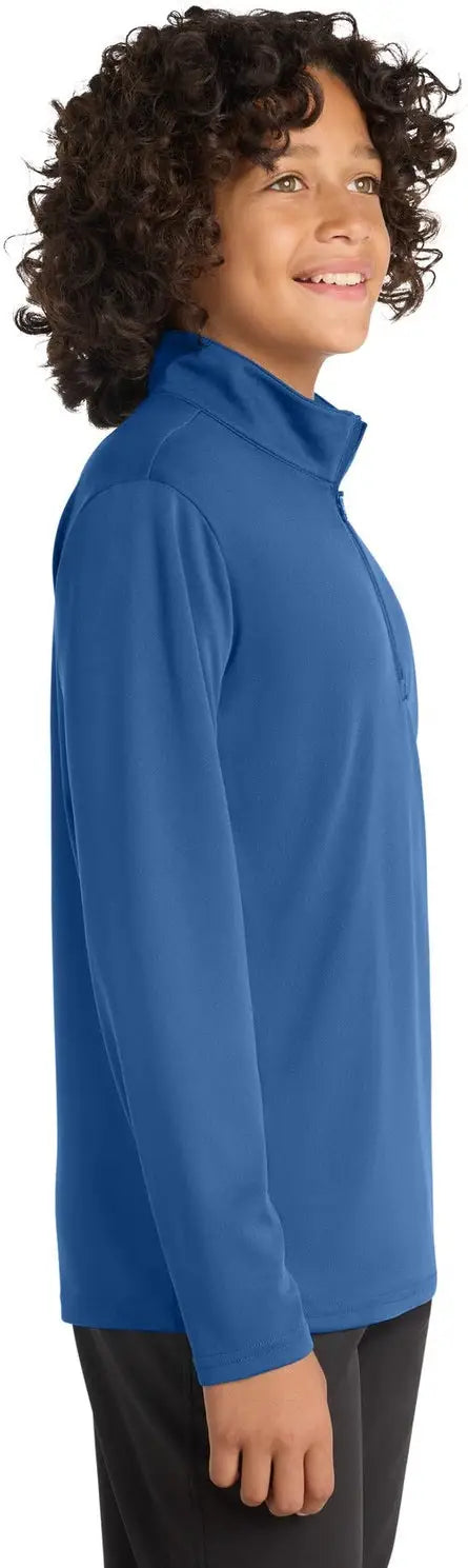 Sport-tek Yst357 Youth Posicharge Competitor 1/4-zip Pullover - Royal