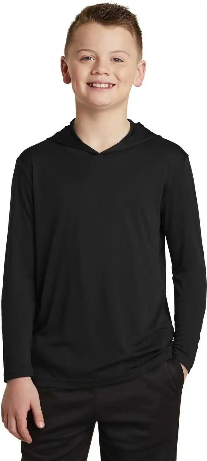 Sport Tek Yst358 Youth Posicharge Competitor Hooded Pullover Black