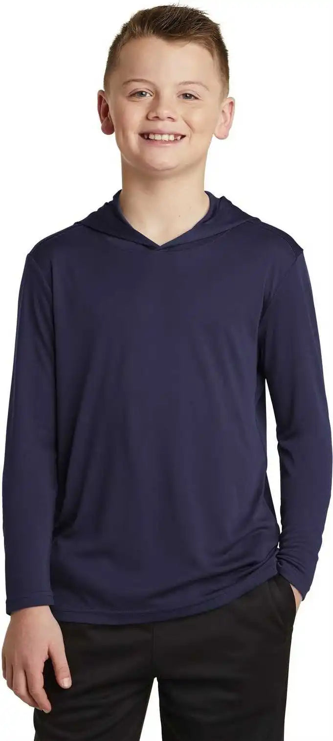 Sport-tek Yst358 Youth Posicharge Competitor Hooded Pullover - True Navy