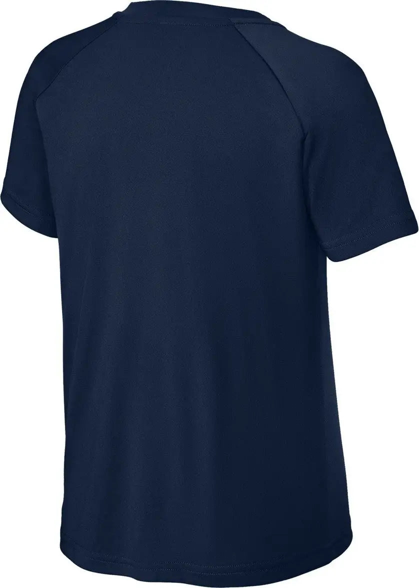 Sport-tek Yst359 Youth Posicharge Competitor 2-button Henley - True Navy