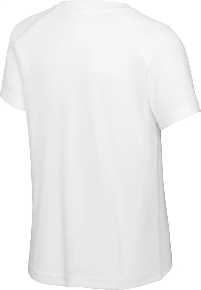Sport-tek Yst359 Youth Posicharge Competitor 2-button Henley - White