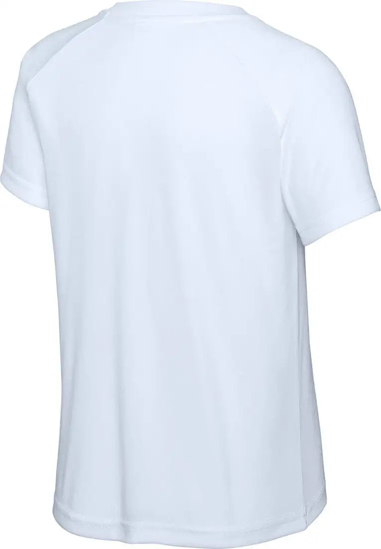 Sport-tek Yst359 Youth Posicharge Competitor 2-button Henley - White