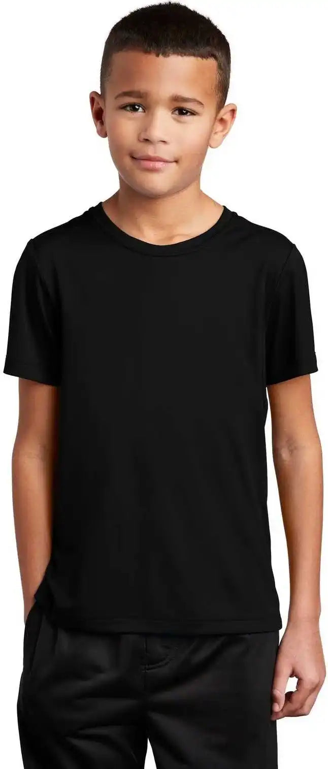 Sport-tek Yst420 Youth Posi-uv Pro Tee - Black