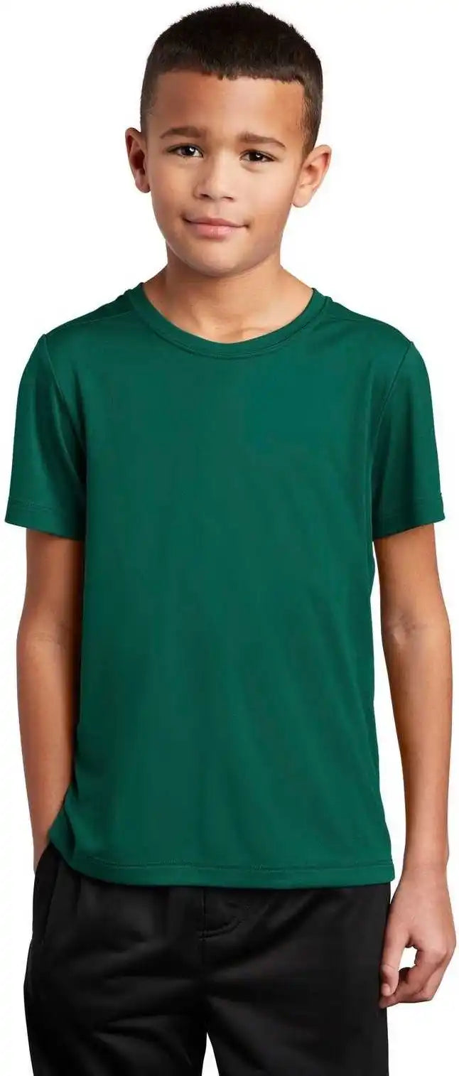 Sport-tek Yst420 Youth Posi-uv Pro Tee - Marine Green