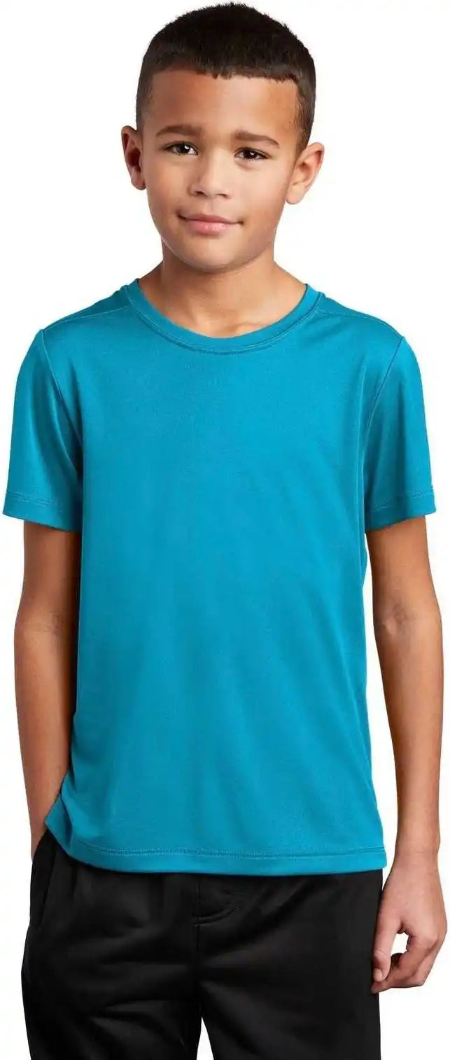 Sport Tek Yst420 Youth Posi Uv Pro Tee Sapphire
