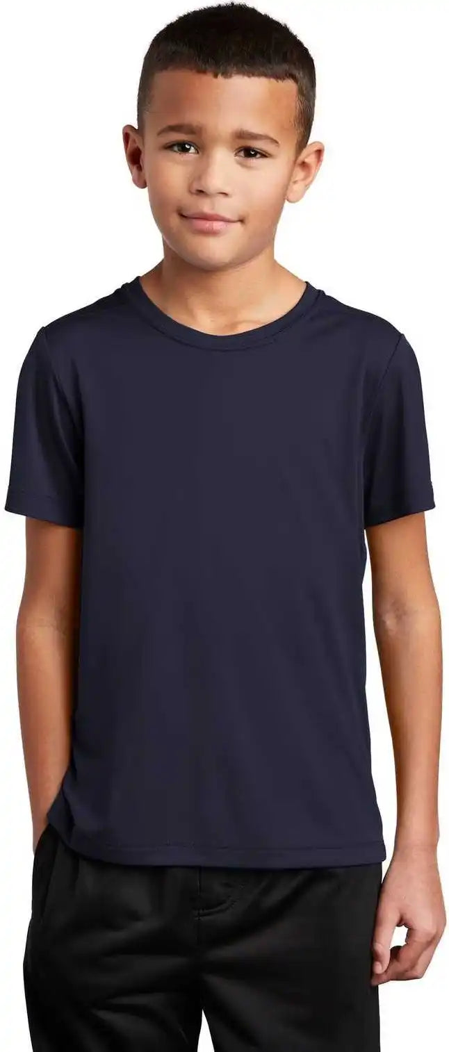 Sport Tek Yst420 Youth Posi Uv Pro Tee True Navy