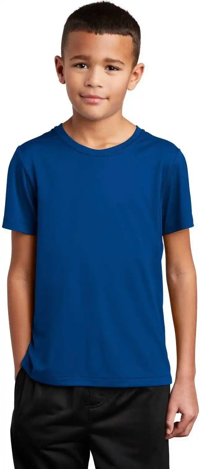 Sport-tek Yst420 Youth Posi-uv Pro Tee - True Royal