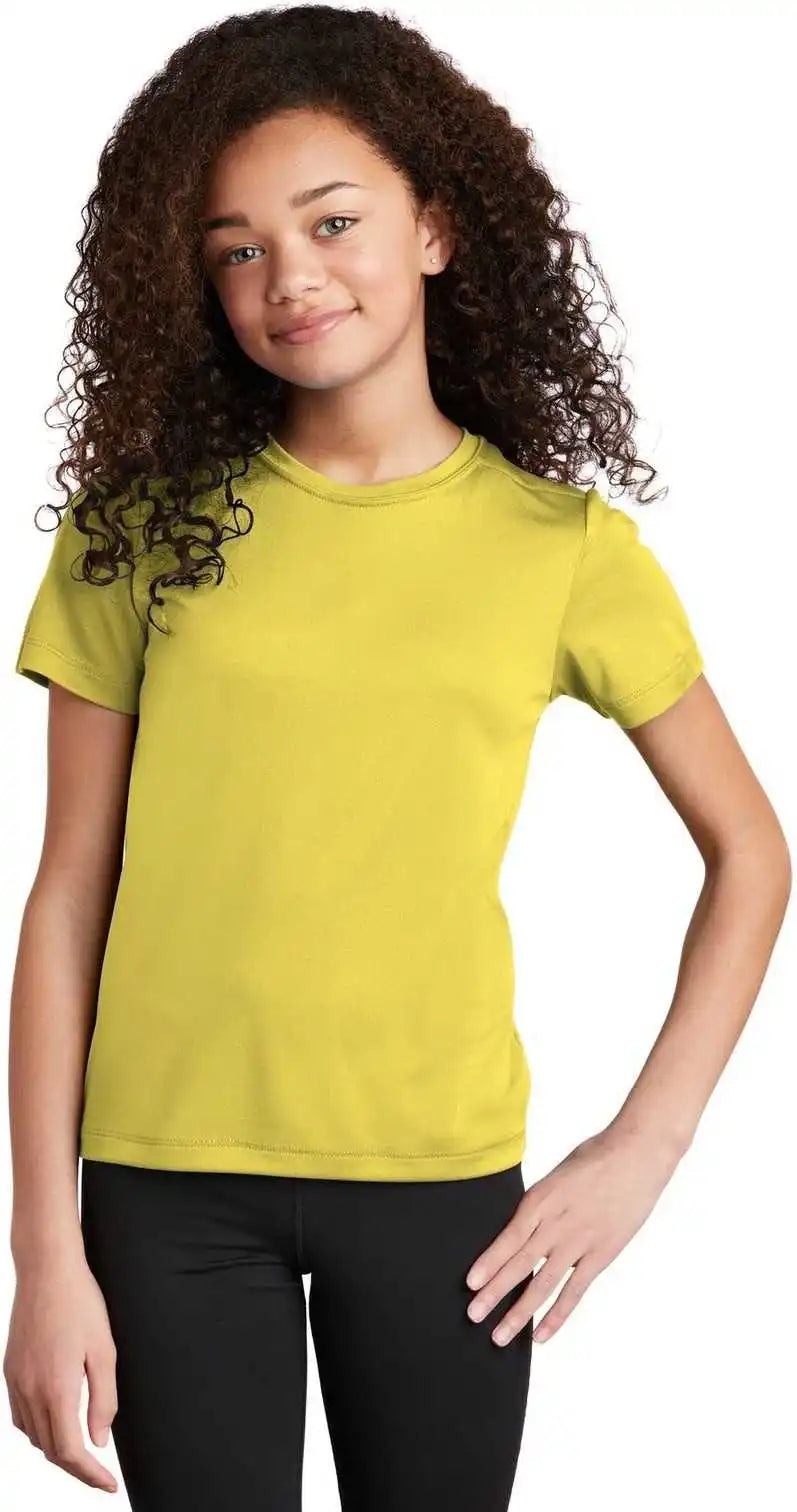 Sport-tek Yst420 Youth Posi-uv Pro Tee - Yellow