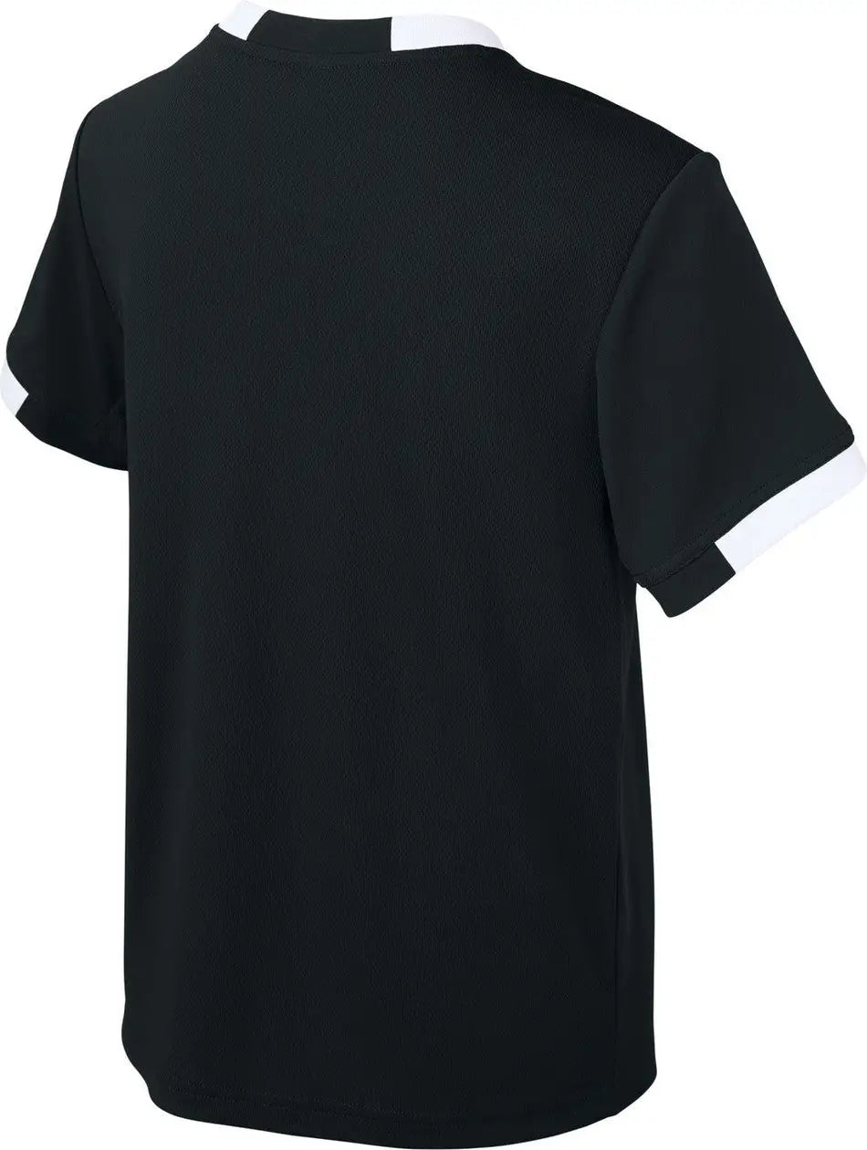 Sport-tek Yst440 Youth Club Short Sleeve Crew - Black White