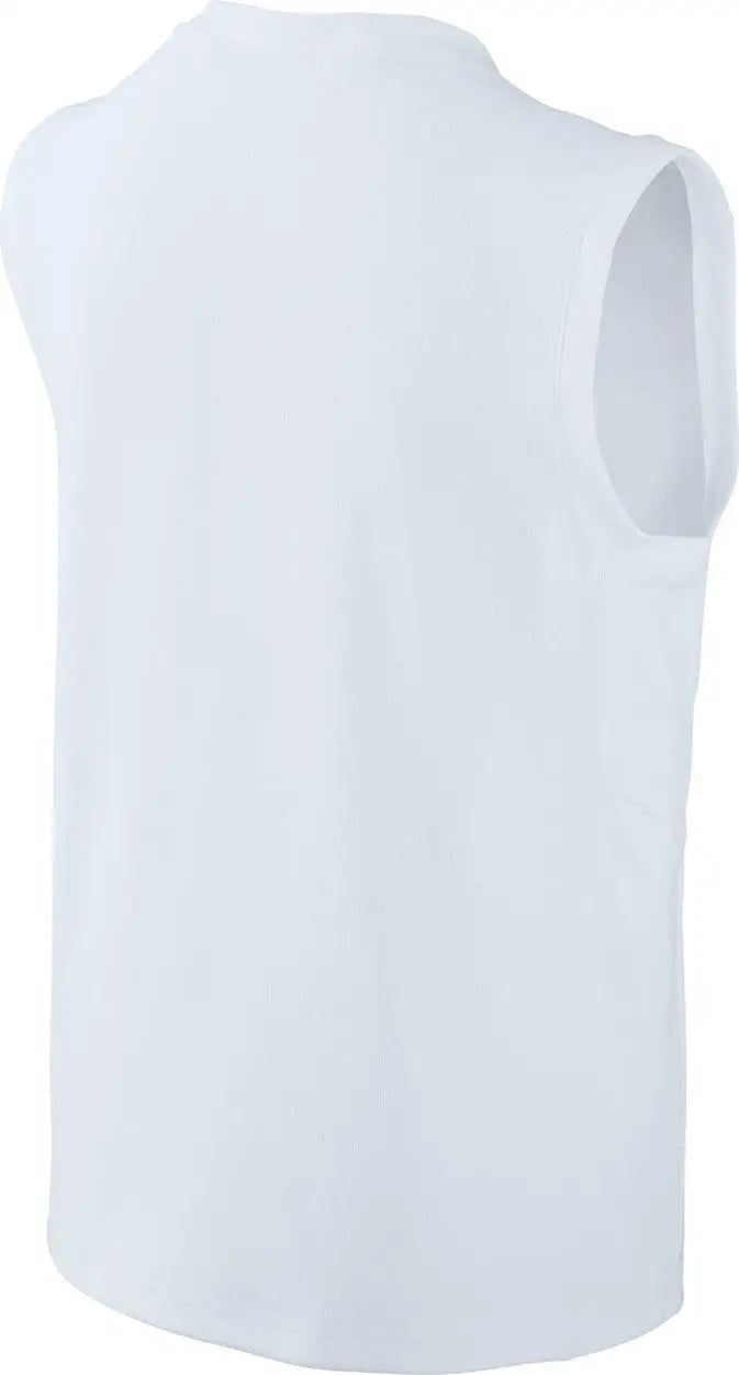 Sport-tek Yst441 Youth Club Sleeveless V-neck - White