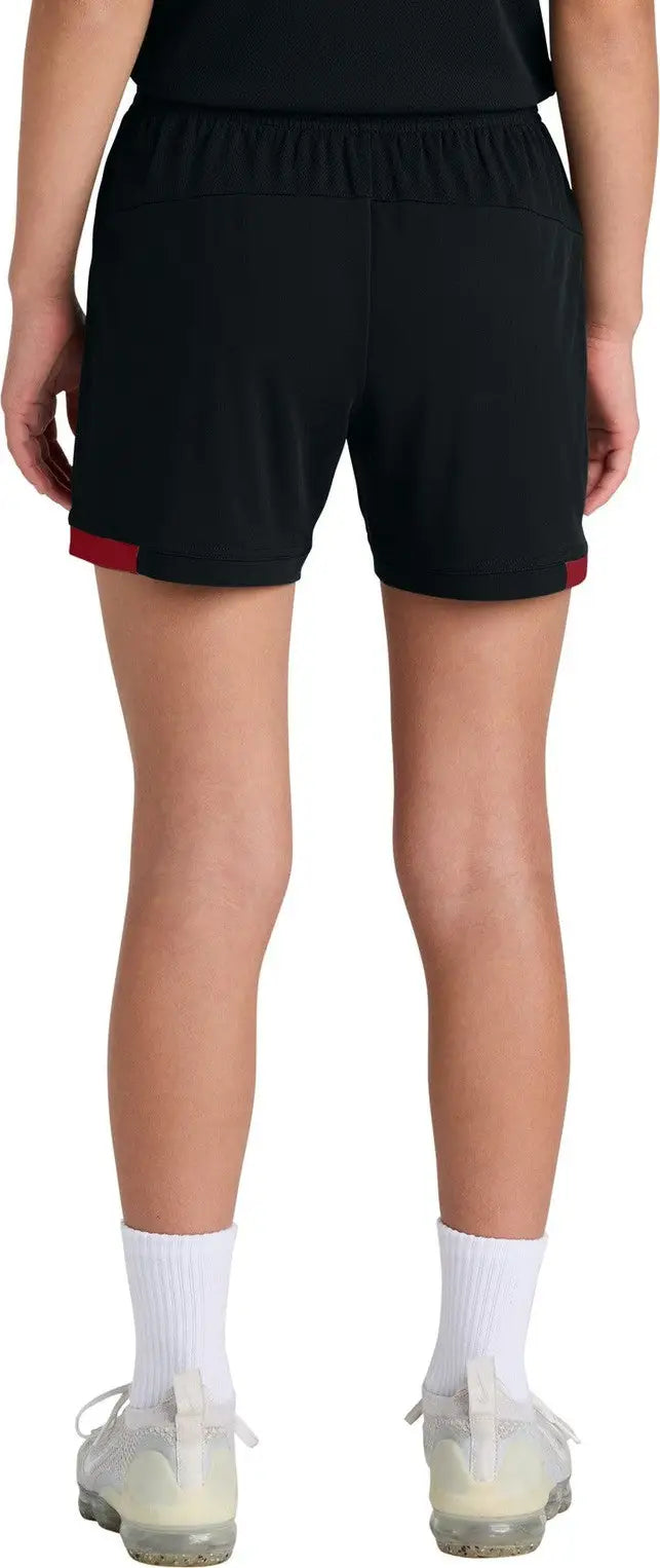 Sport-tek Yst442 Youth Club 5’’ Short - Black Deep Red