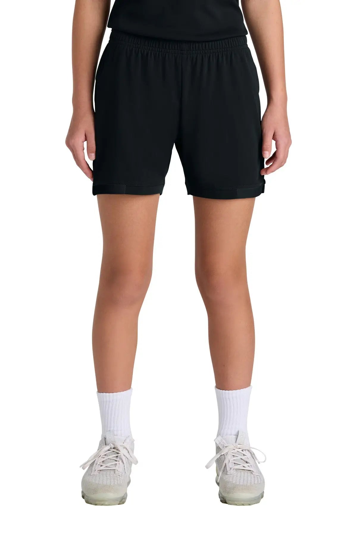 Sport-tek Yst442 Youth Club 5’’ Short - Black
