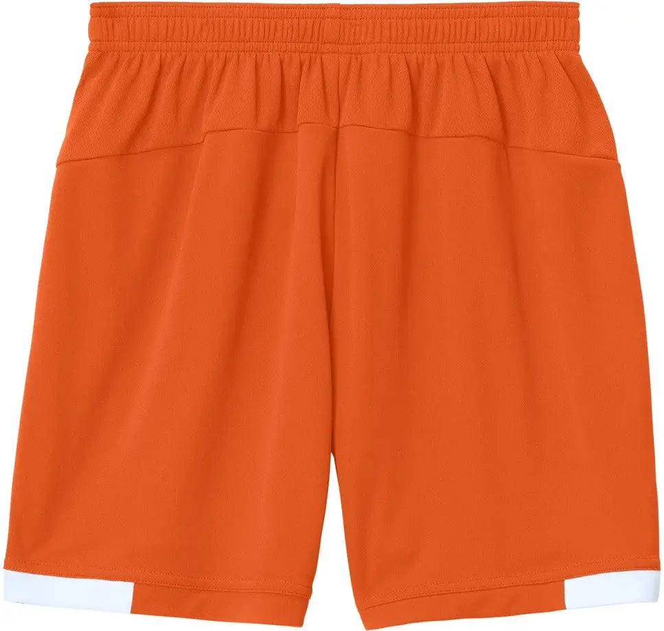 Sport-tek Yst442 Youth Club 5’’ Short - Deep Orange White