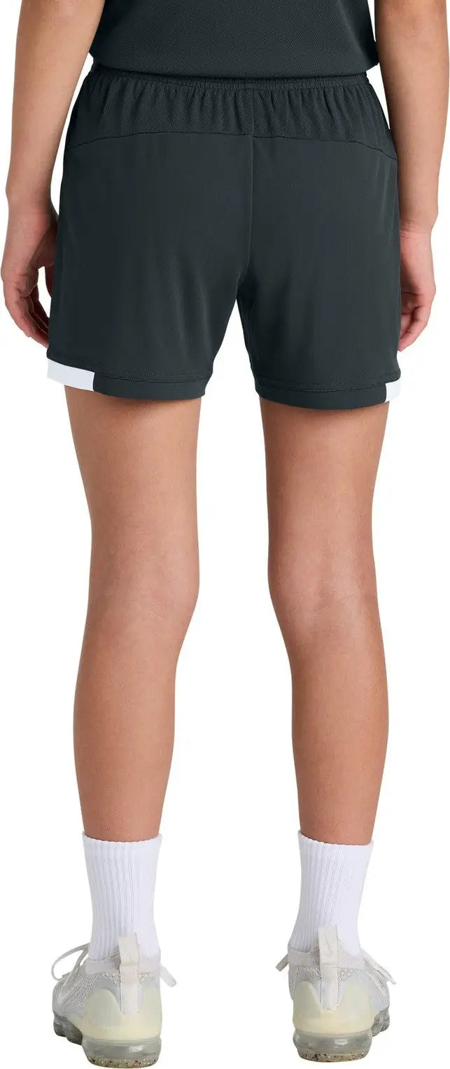 Sport-tek Yst442 Youth Club 5’’ Short - Iron Gray White