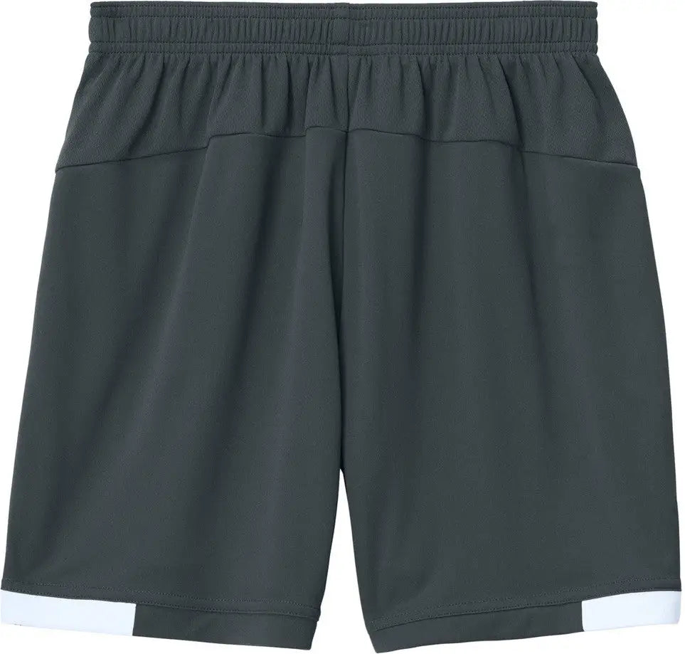 Sport-tek Yst442 Youth Club 5’’ Short - Iron Gray White