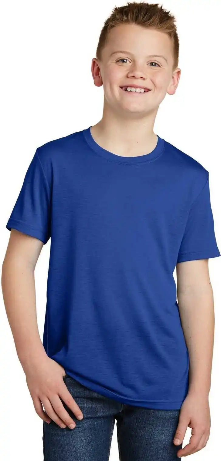 Sport-tek Yst450 Youth Posicharge Competitor Cotton Touch Tee - True Royal