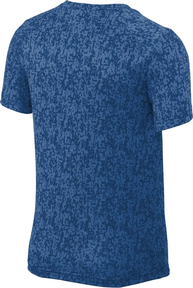 Sport-tek Yst460 Youth Digi Camo Tee - Royal