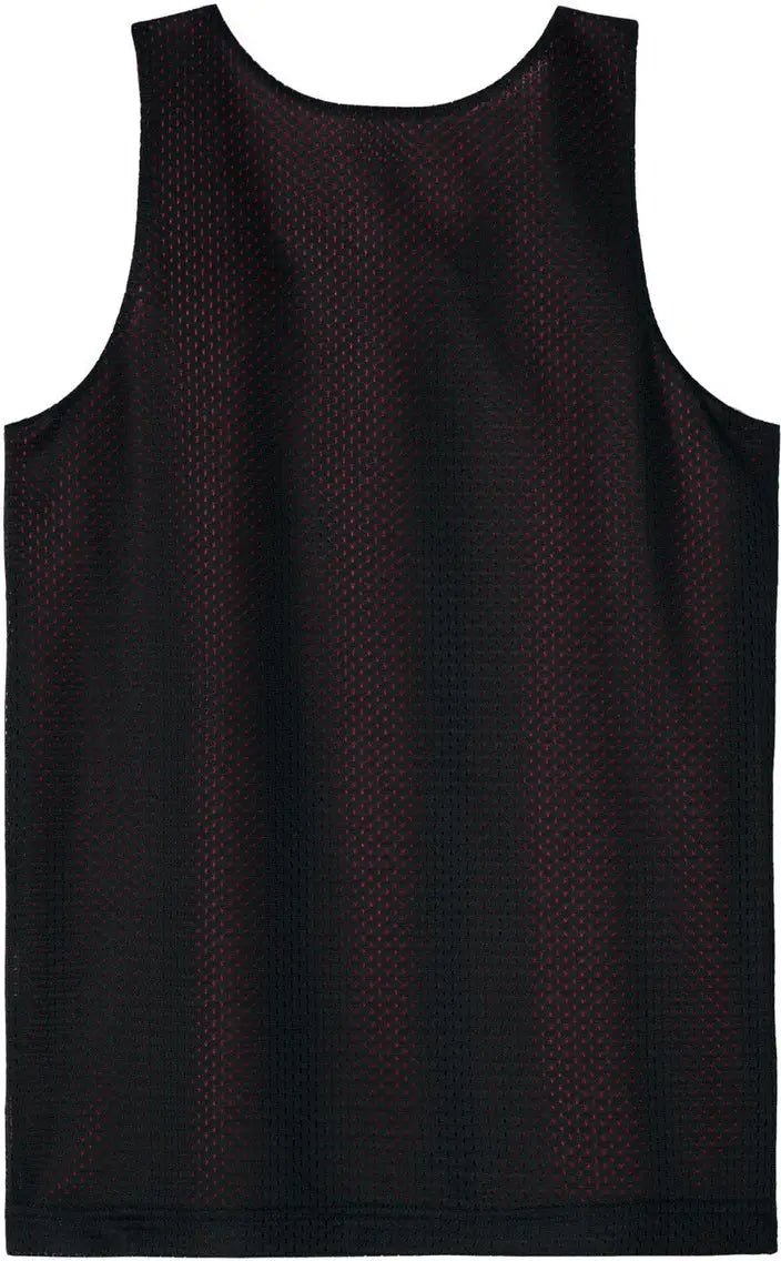 Sport-tek Yst5000 Youth Posicharge Reversible Mesh Tank - Black Deep Red - Black/ / Xs
