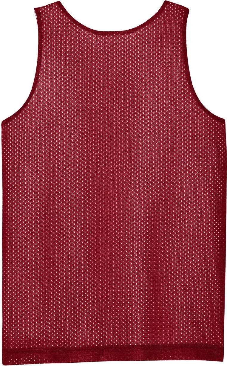 Sport-tek Yst5000 Youth Posicharge Reversible Mesh Tank - Deep Red White