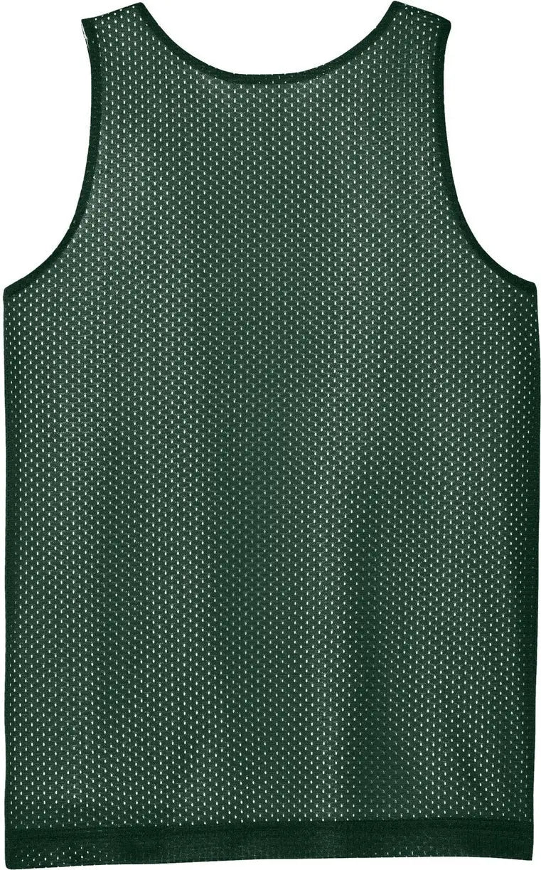 Sport-tek Yst5000 Youth Posicharge Reversible Mesh Tank - Forest Green White - Green/ / Xs