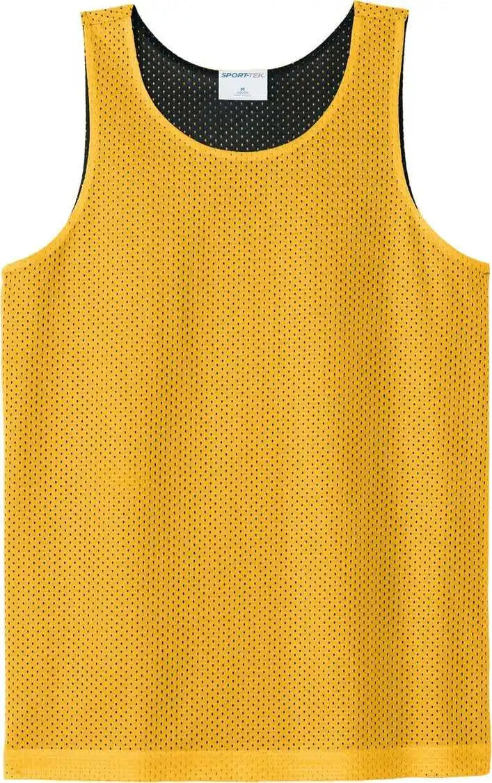 Sport-tek Yst5000 Youth Posicharge Reversible Mesh Tank - Gold/ Black