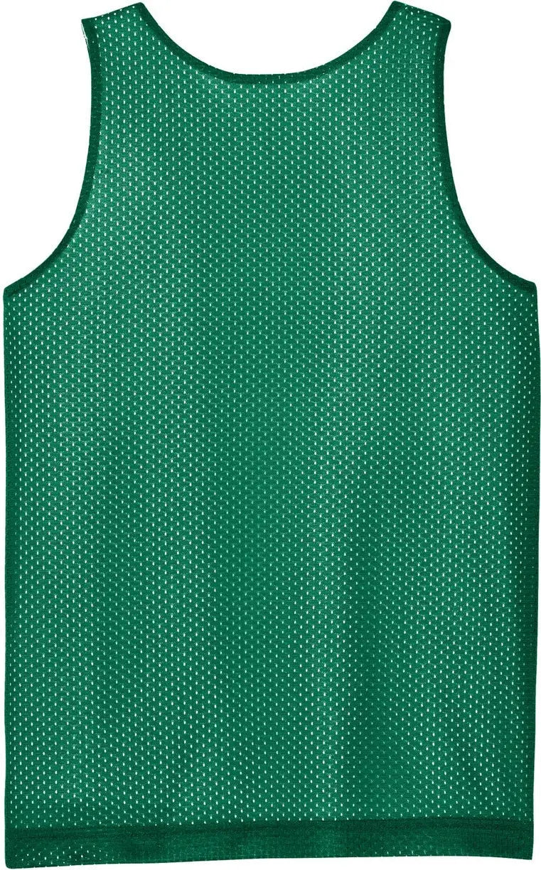 Sport-tek Yst5000 Youth Posicharge Reversible Mesh Tank - Kelly Green White