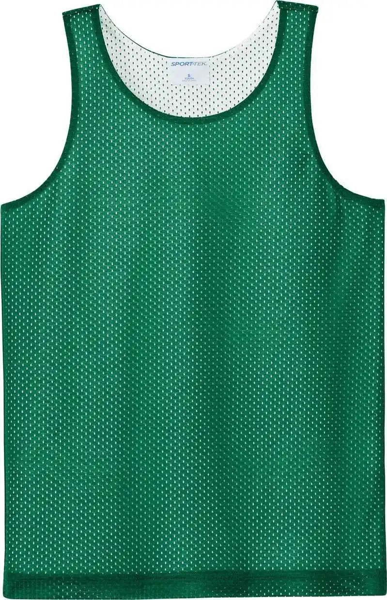 Sport Tek Yst5000 Youth Posicharge Reversible Mesh Tank Kllygr/wht