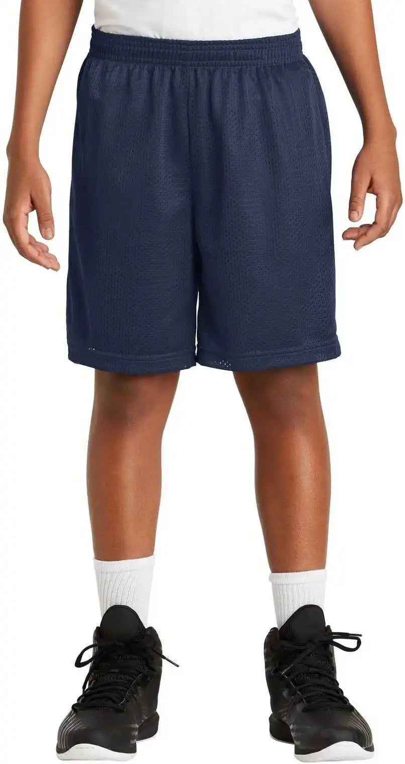Sport-tek Yst510 Youth Posicharge Classic Mesh Short - True Navy