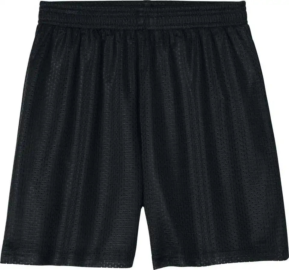 Sport Tek Yst5100 Youth Posicharge Mesh 5’’ Short Black