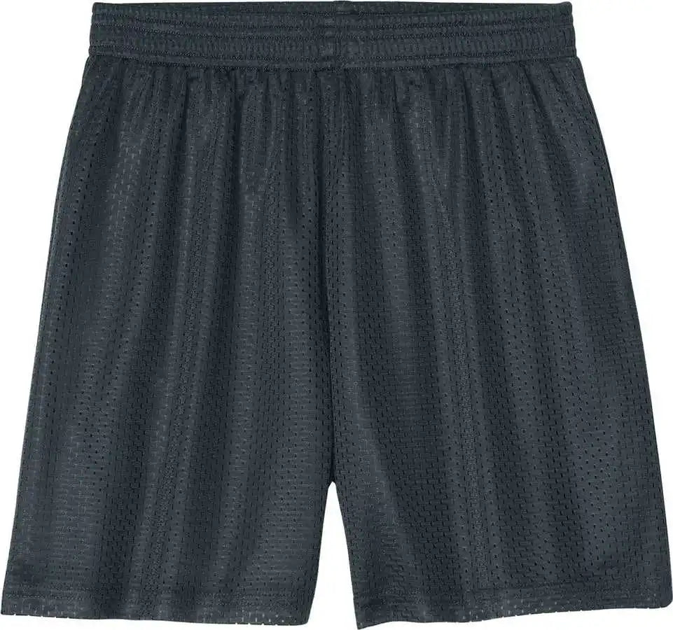 Sport-tek Yst5100 Youth Posicharge Mesh 5’’ Short - Iron Grey