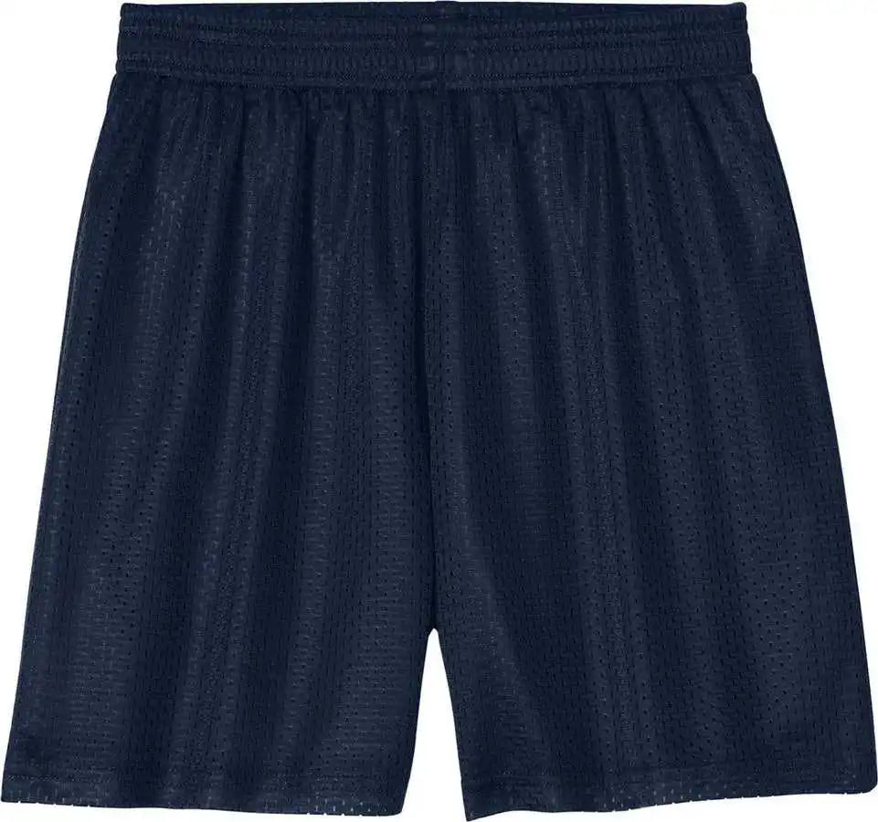 Sport Tek Yst5100 Youth Posicharge Mesh 5’’ Short True Navy