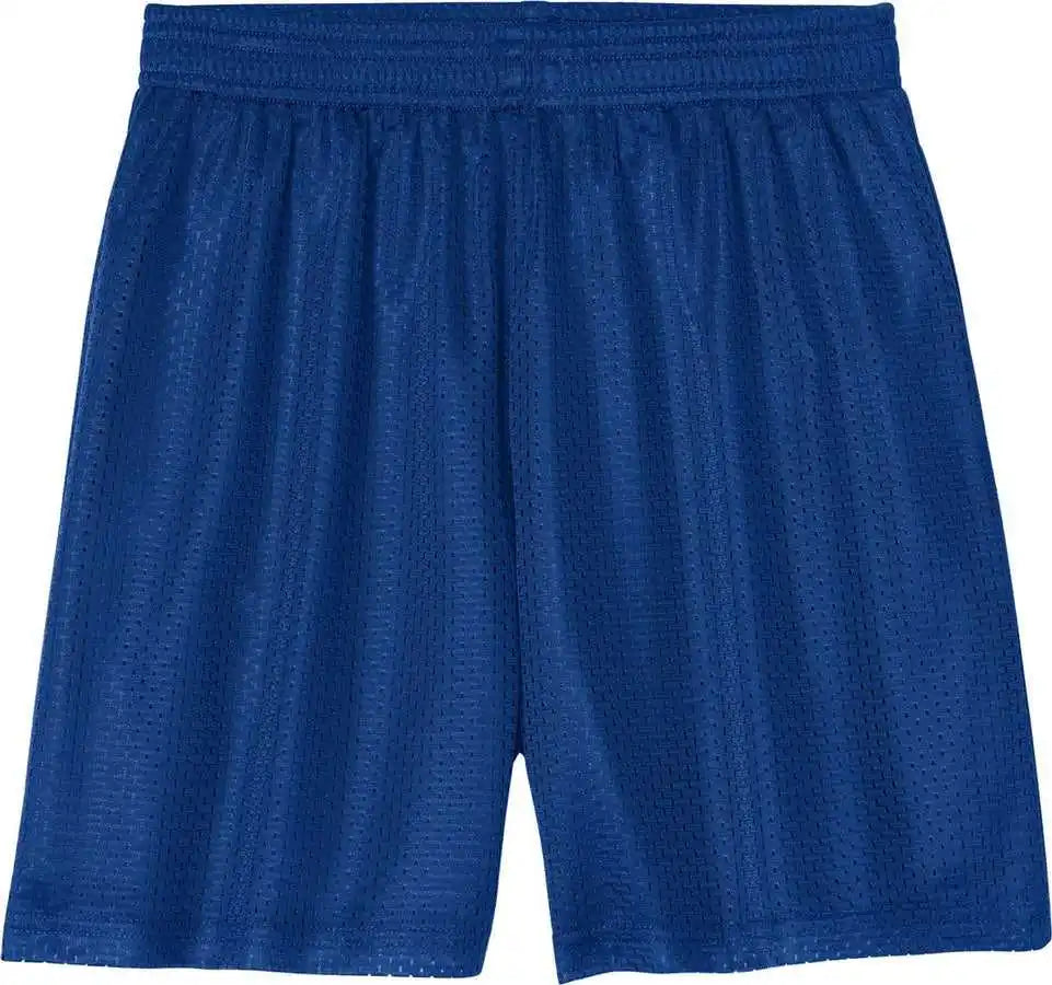 Sport Tek Yst5100 Youth Posicharge Mesh 5’’ Short True Royal