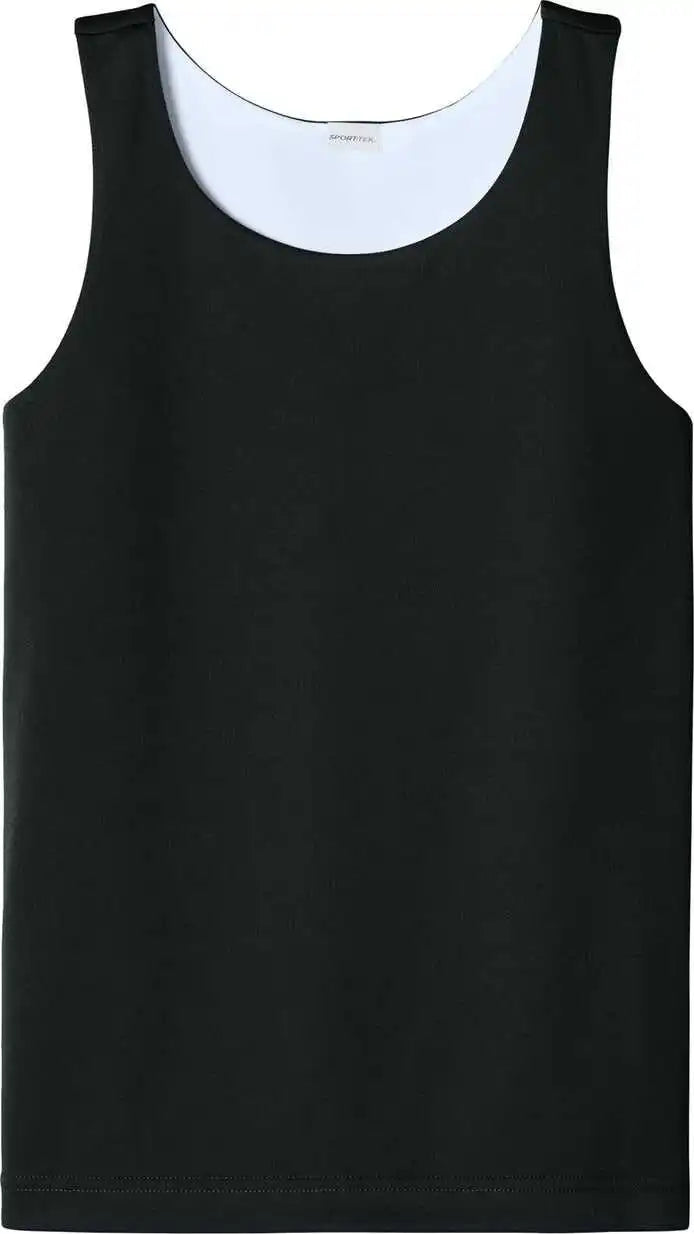 Sport Tek Yst551 Youth Posicharge Competitor Rev Tank Black/ White