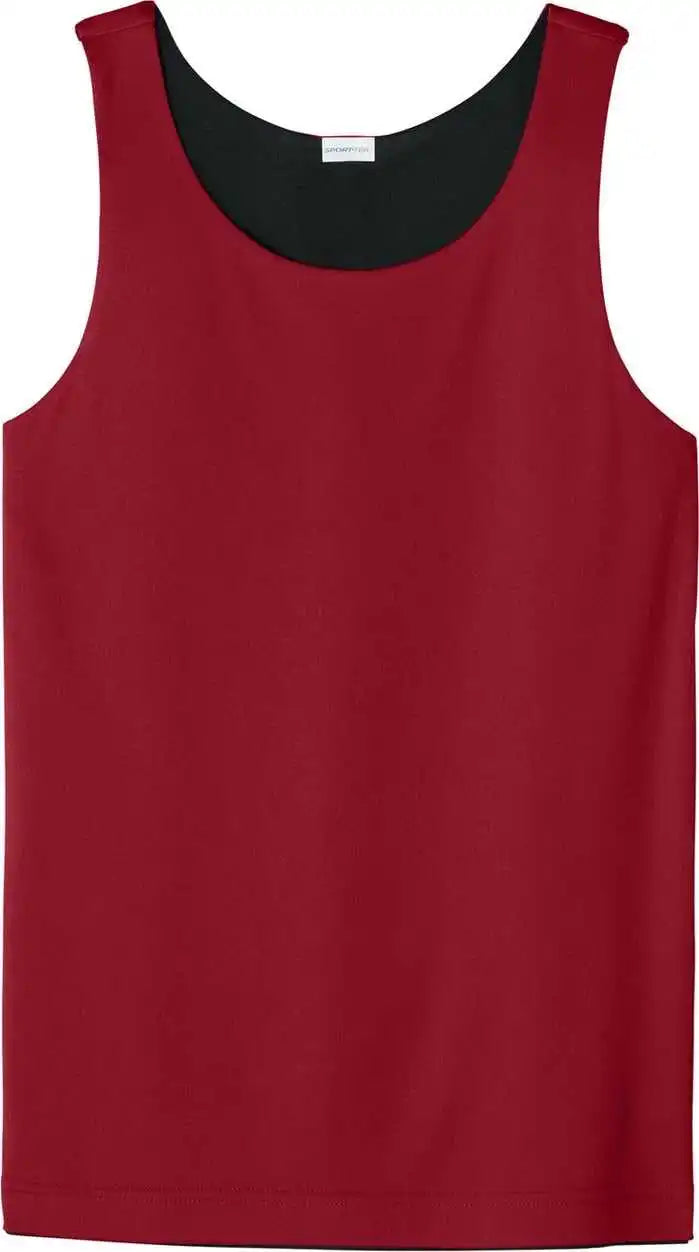 Sport Tek Yst551 Youth Posicharge Competitor Rev Tank Dprd/blk