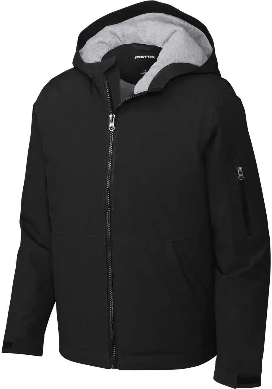 Sport Tek Yst56 Youth Waterproof Insulated Jacket Black