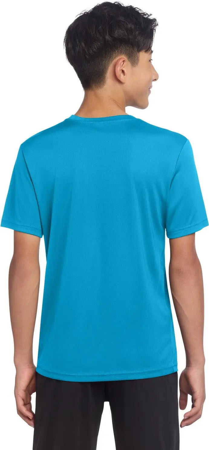 Sport-tek Yst720 Youth Posicharge Re-compete Tee - Atomic Blue