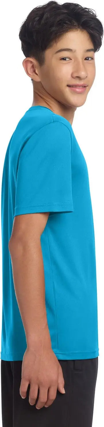 Sport-tek Yst720 Youth Posicharge Re-compete Tee - Atomic Blue
