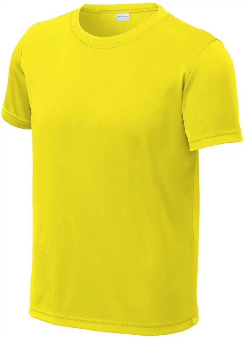 Sport Tek Yst720 Youth Posicharge Re Compete Tee Neon Yellow