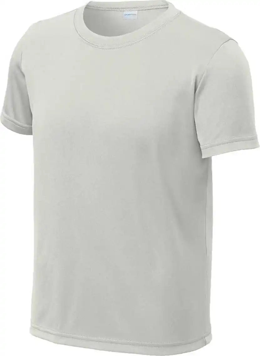 Sport Tek Yst720 Youth Posicharge Re Compete Tee Silver