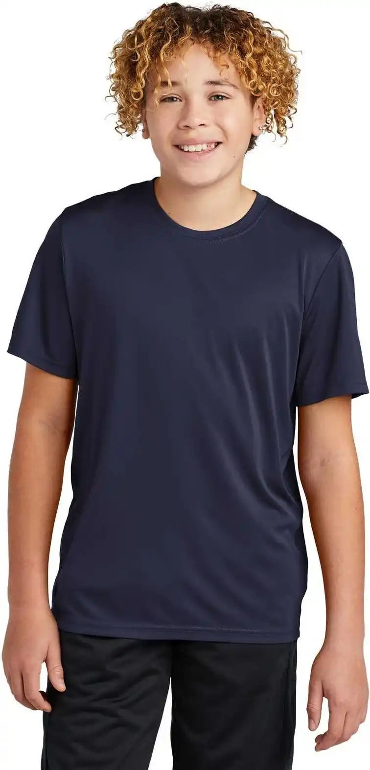 Sport Tek Yst720 Youth Posicharge Re Compete Tee True Navy