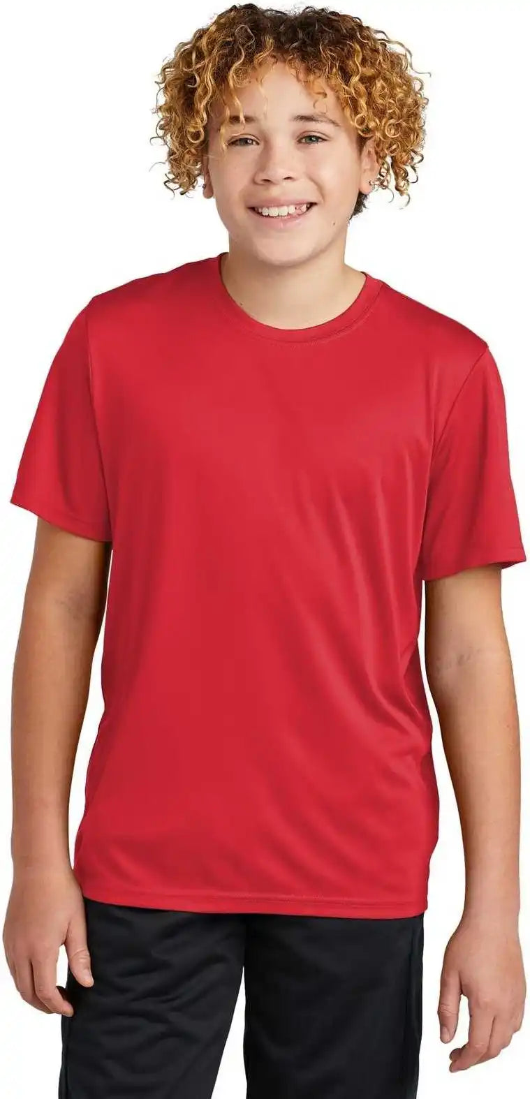 Sport Tek Yst720 Youth Posicharge Re Compete Tee True Red