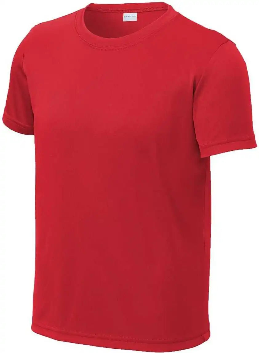 Sport Tek Yst720 Youth Posicharge Re Compete Tee True Red