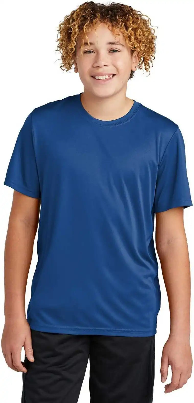 Sport Tek Yst720 Youth Posicharge Re Compete Tee True Royal