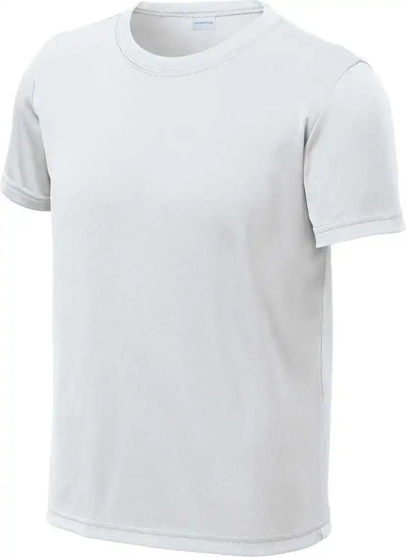 Sport-tek Yst720 Youth Posicharge Re-compete Tee - White