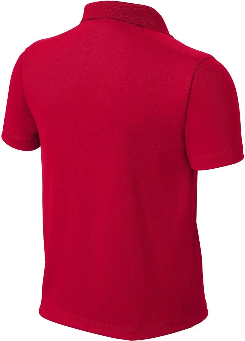 Sport-tek Yst740 Youth Uv Micropique Polo - Deep Red