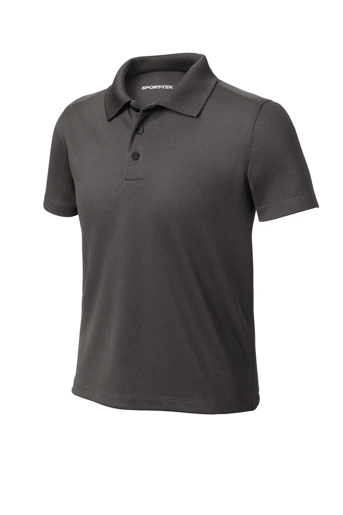 Sport-tek Yst740 Youth Uv Micropique Polo - Graphite