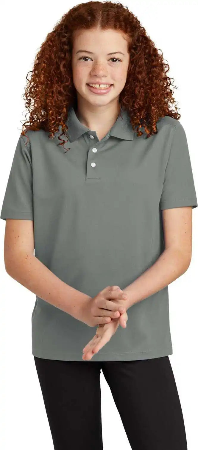 Sport Tek Yst740 Youth Uv Micropique Polo Gyconcrete