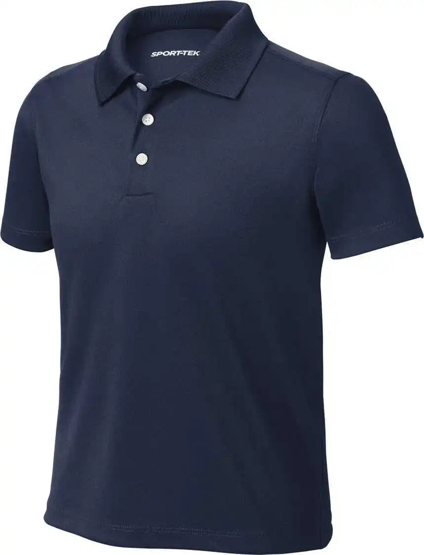 Sport Tek Yst740 Youth Uv Micropique Polo True Navy