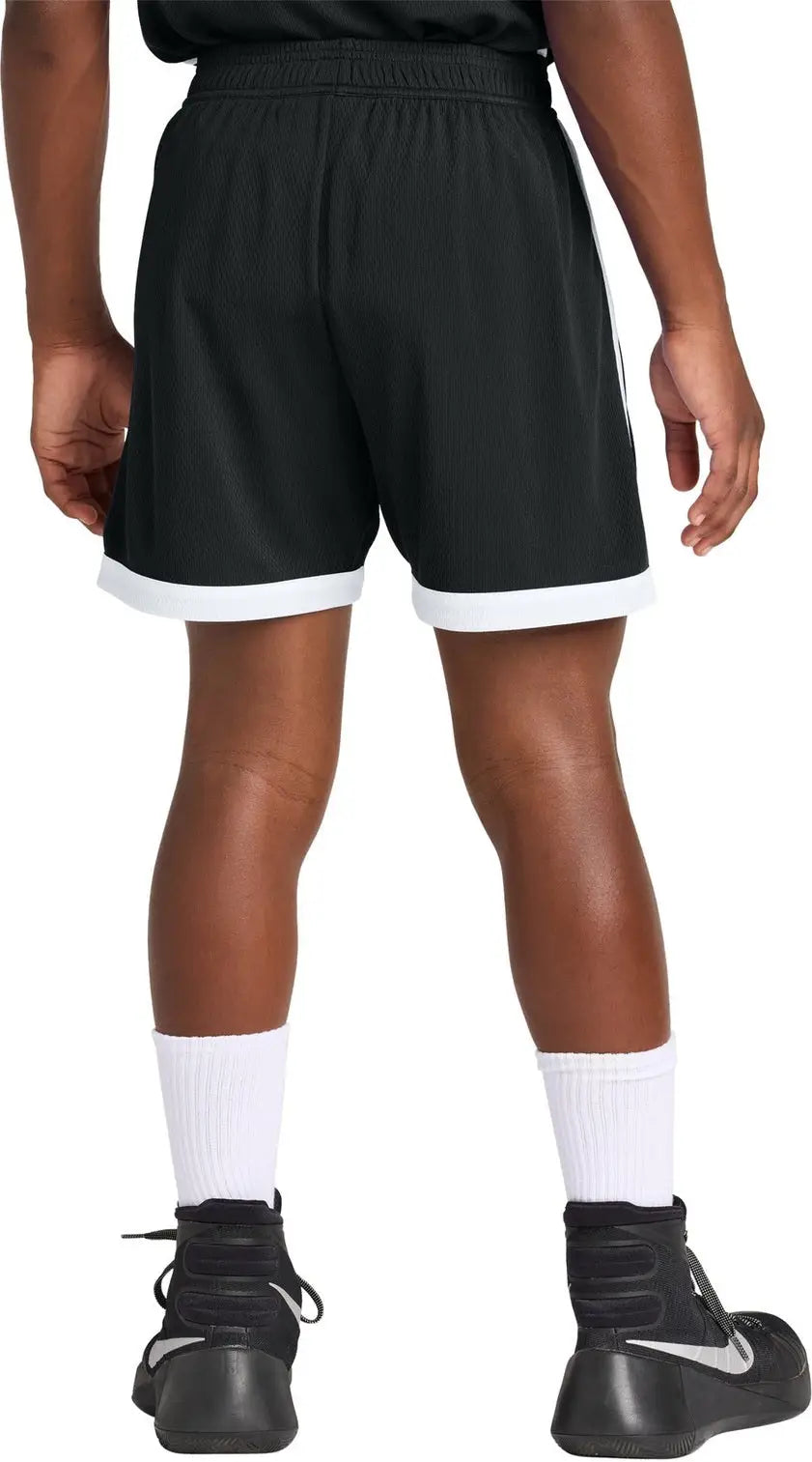 Sport-tek Yst901 Youth Rival Basketball 5’’ Short - Black White